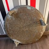 Moroccan brass tray
