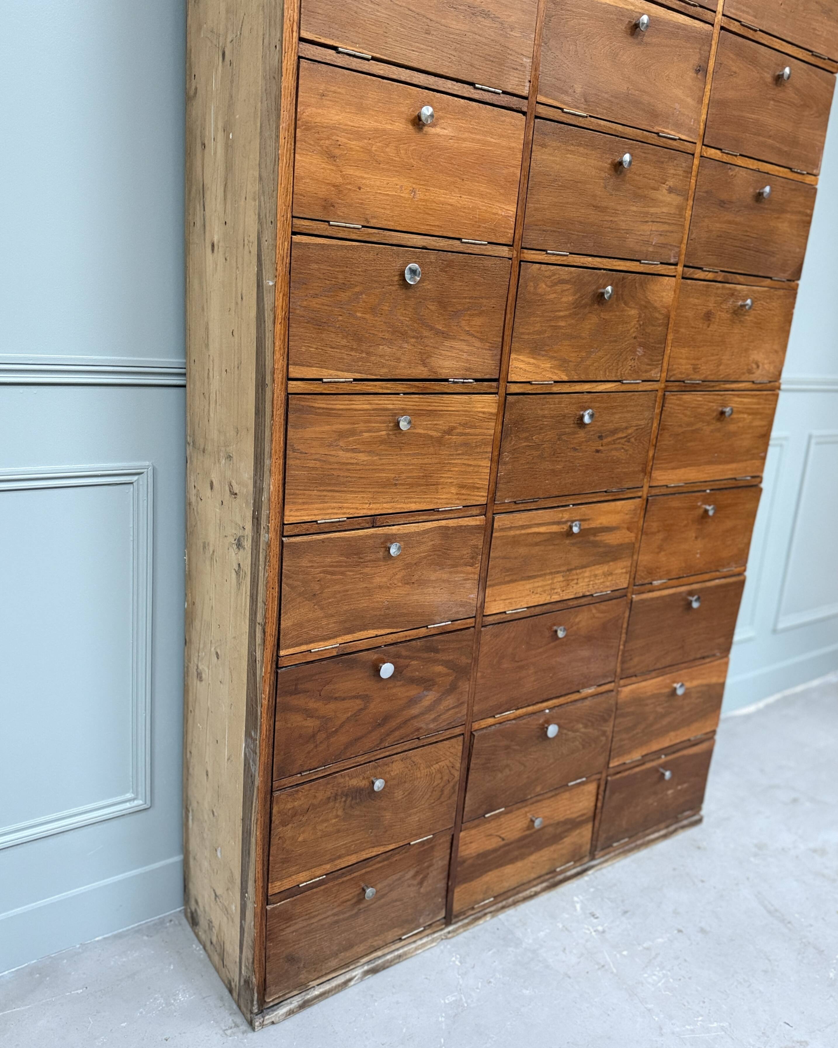 Pair of large drop-front notary cabinets (refurbished)