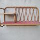 Vintage rattan wall shelf 60s