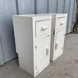 Set of 2 small 50s bedside tables