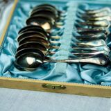 Silver Mocha Teaspoons, 1950s, Set of 12