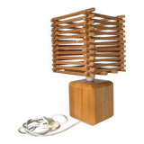 Constructivist wooden table lamp