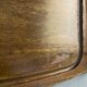 Large wooden and silver-plated fish board, 90 cm