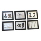 Lot of 6 framed engravings on a medieval theme