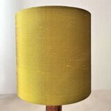 Vintage table lamp rosewood crystal glass 1960s Fagerlund