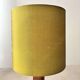Vintage table lamp rosewood crystal glass 1960s Fagerlund