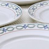 Assiettes terre de fer polychrome St Amand