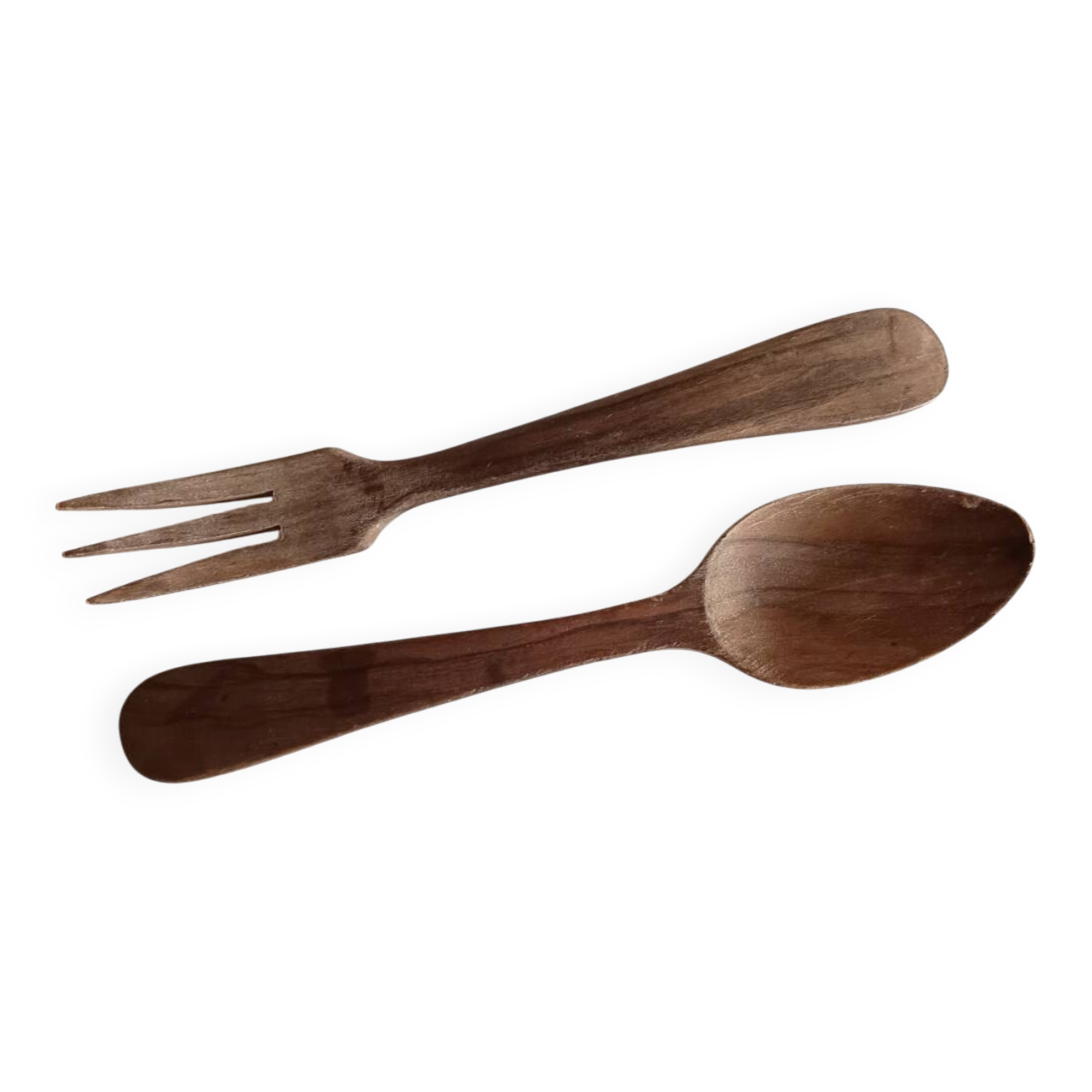 Wooden salad servers
