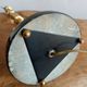 Lampe vintage marbre noir et laiton 1960