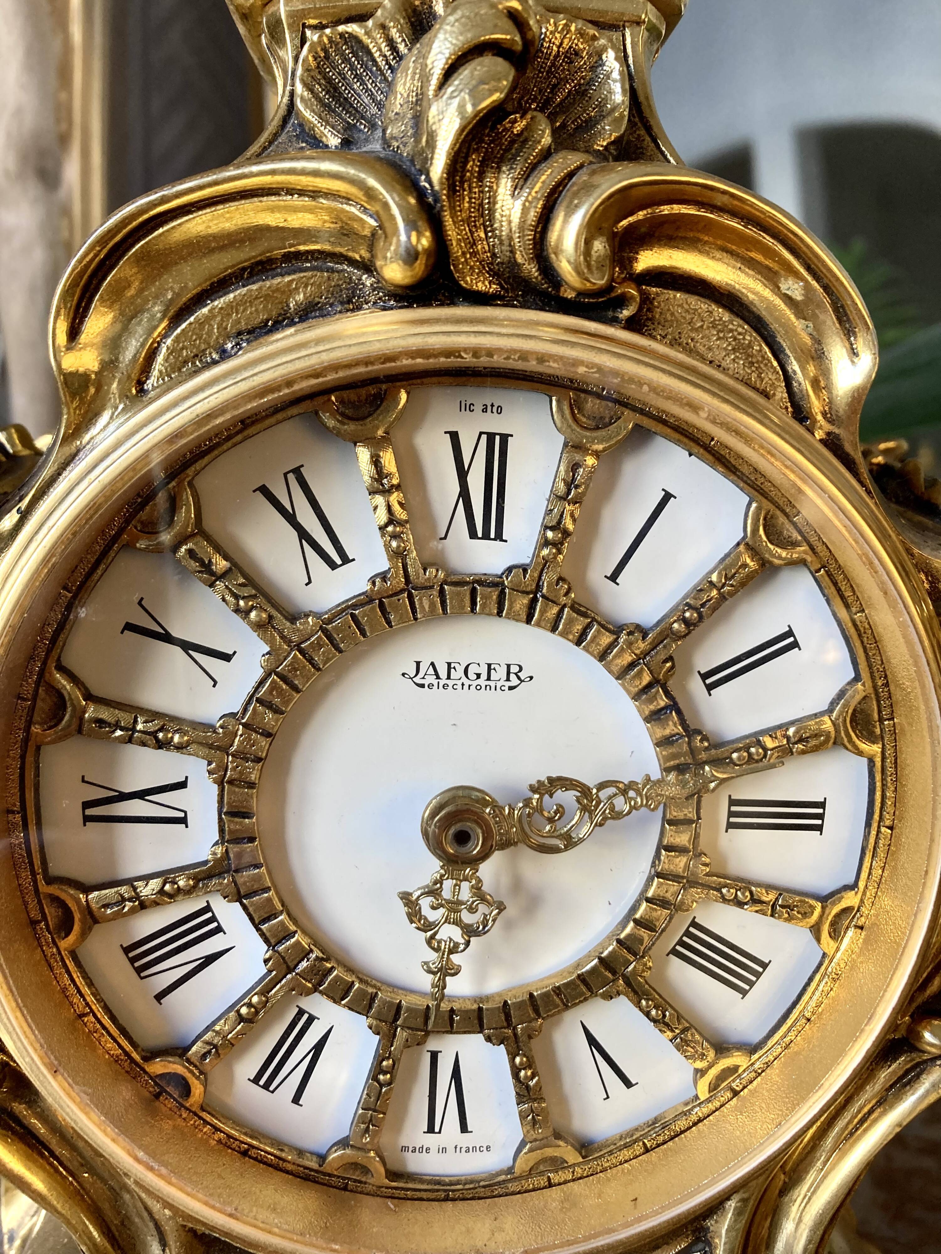 Jaeger bronze cartel pendulum