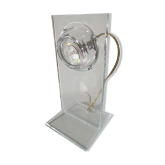 Lampe design verre globe eye ball verre années 90