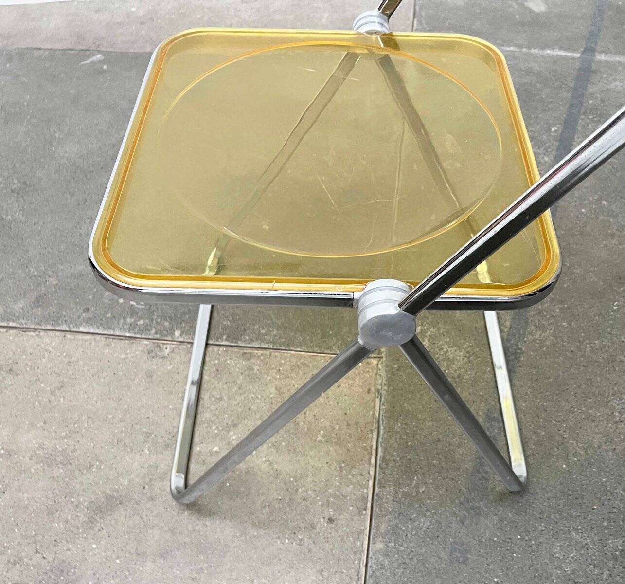 Folding Chair Model Plia Italian Mid-Century Modern Space by Giancarlo Piretti for Castelli, 1960s