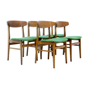 set de 5 chaises en teck,