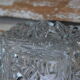 Rectangular wall, old thick glass ceiling, vintage