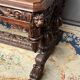 Antique carved oak table in Flemish Gothic style.