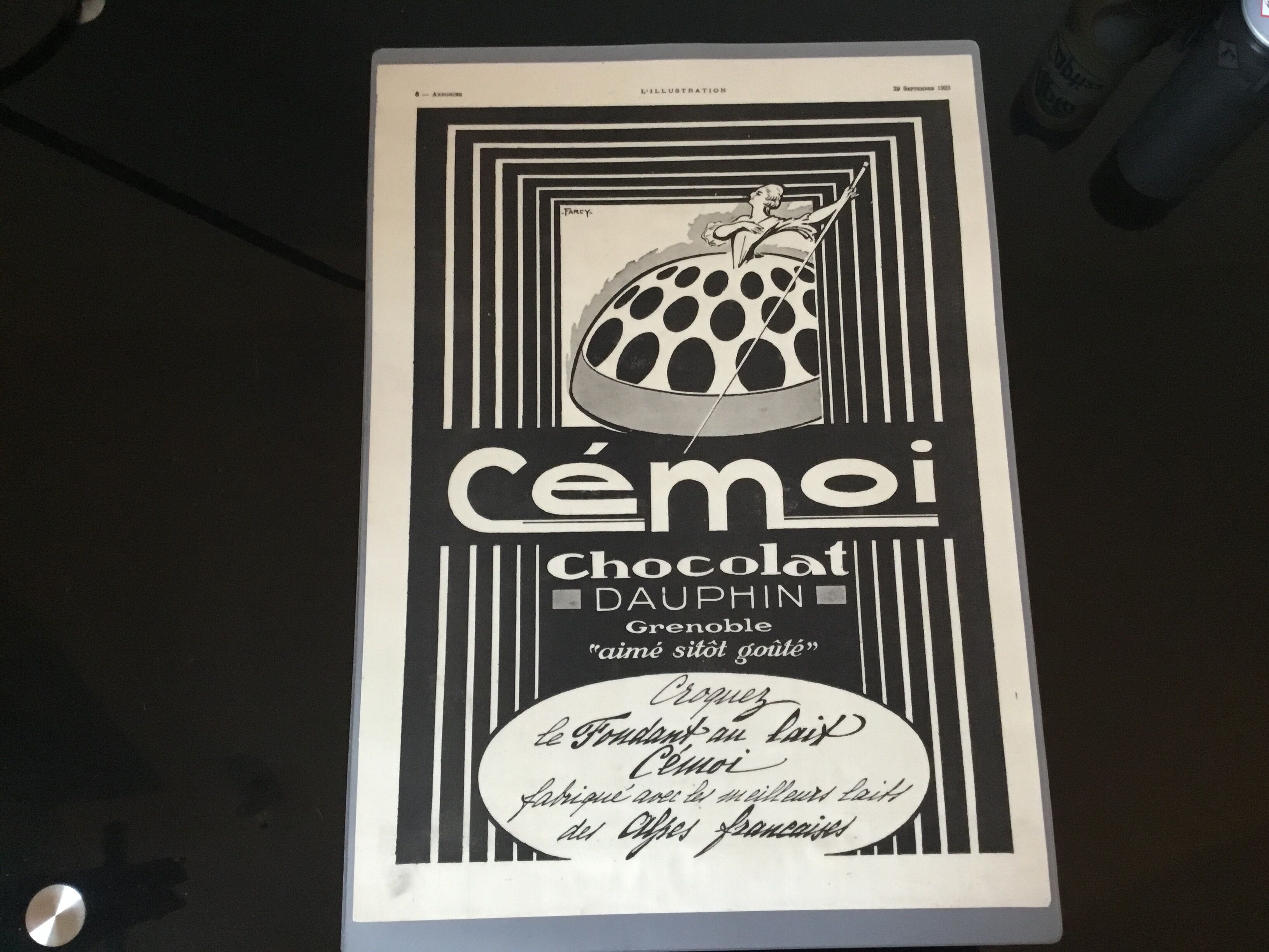 Vintage advertising to frame