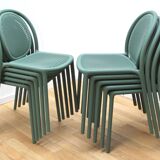 Set of 10 Pedrali garden chairs