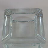 Cube/ Square shaped crystal ashtray Sevres France