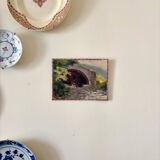 Peinture à l'huile sur toile "Maison et forêt" n°12