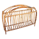 Wicker newspaper rack, Scandinavian style, Denmark, 1970s