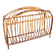 Wicker newspaper rack, Scandinavian style, Denmark, 1970s