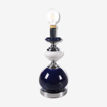 PIed de lampe vintage en verre coloré, années 1960