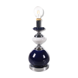 PIed de lampe vintage en verre coloré, années 1960