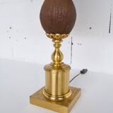 PAIR OF GILDED METAL LAMPS  70'