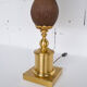 PAIR OF GILDED METAL LAMPS  70'