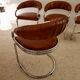 Ensemble de 4 chaises Giotto Stoppino des années 1970