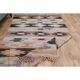 Colorful Geometric Pattern Woven Kilim Runner Rug 143x234