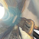 Metal flowers floor lamp