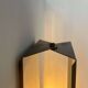 Set of 5 vintage shuttered wall lights, brown, France 1970
