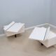 Paolo Piva lacquered nightstands B&B Italia 1970s