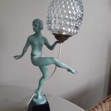 Art-deco dancer lamp