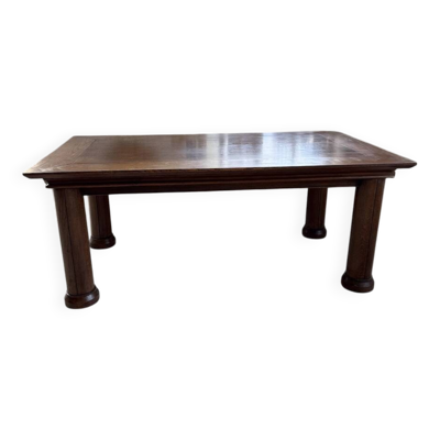 Table de repas en chêne attribuée à Charles Dudouyt, 1940