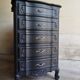 Vintage black chest of drawers