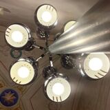 Lampadaire Space Age chromé, Italie 1970
