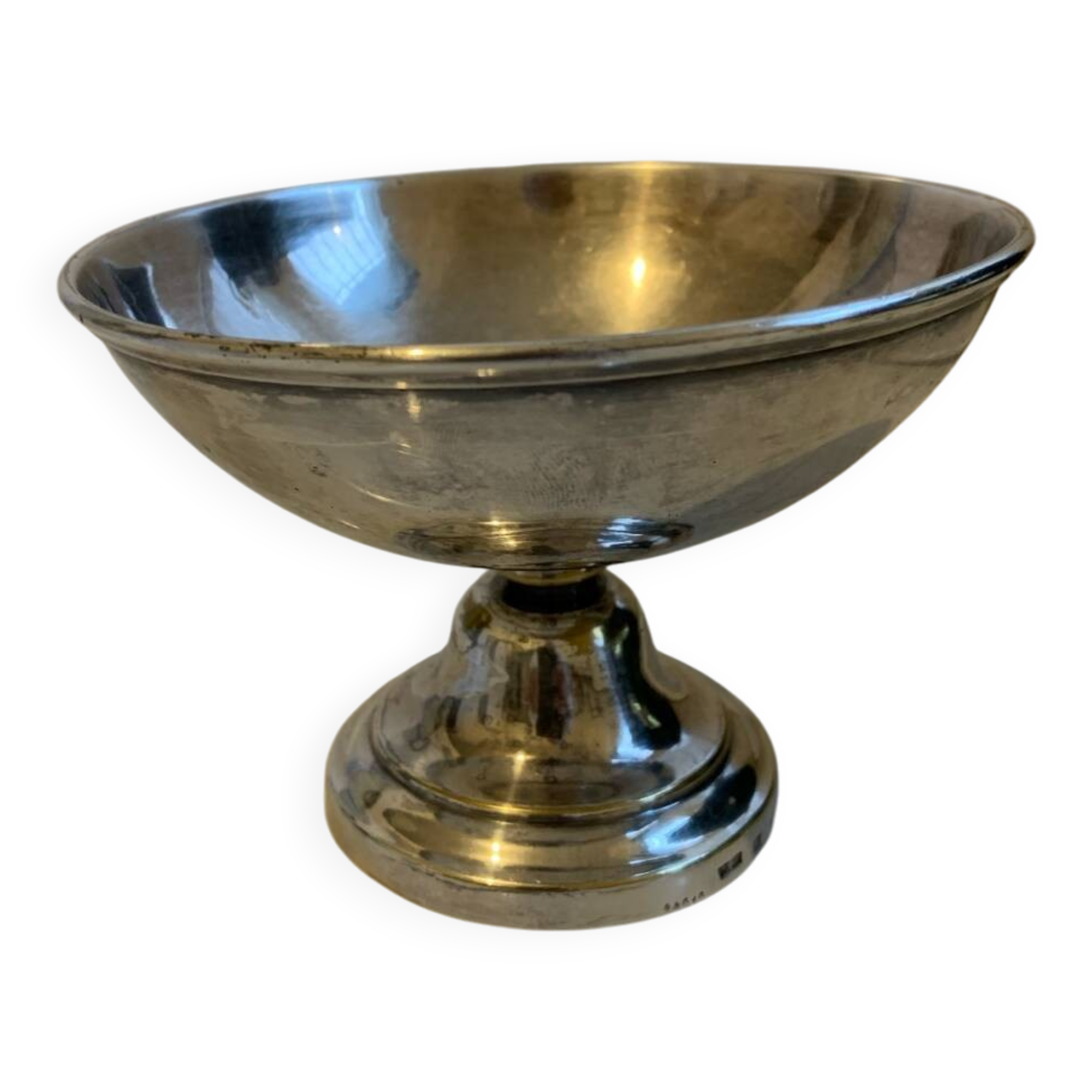 Vintage Christofle silver-plated compote bowl