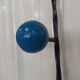 Iron cloakroom wall-mounted port multicolored balls mirror door umbrellas hats circa 50