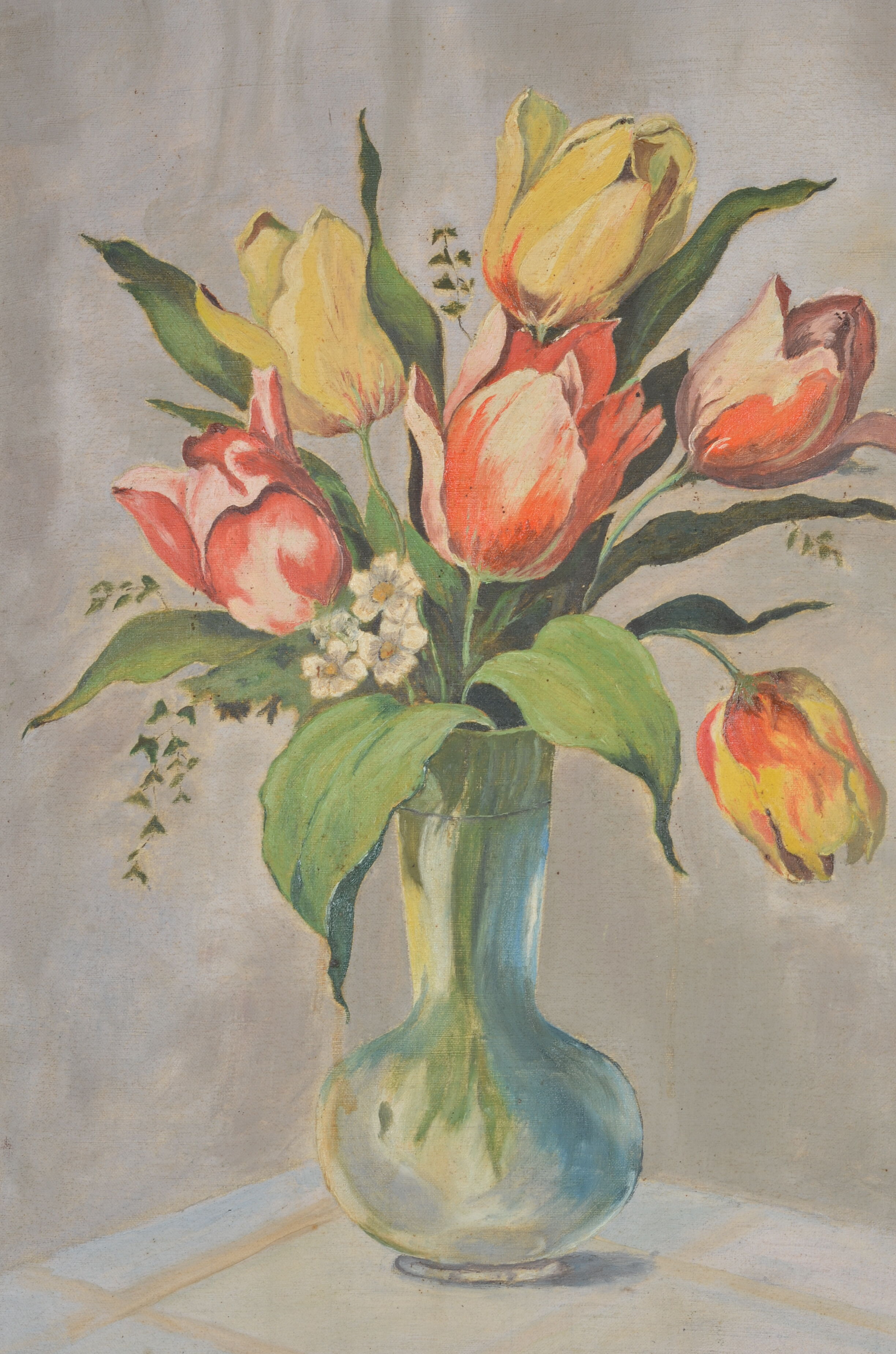 Still life bouquet of tulips