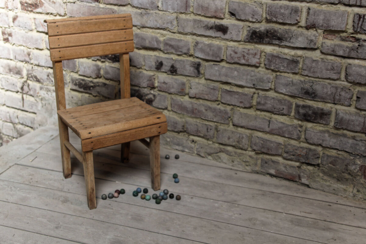 Former wooden child chair