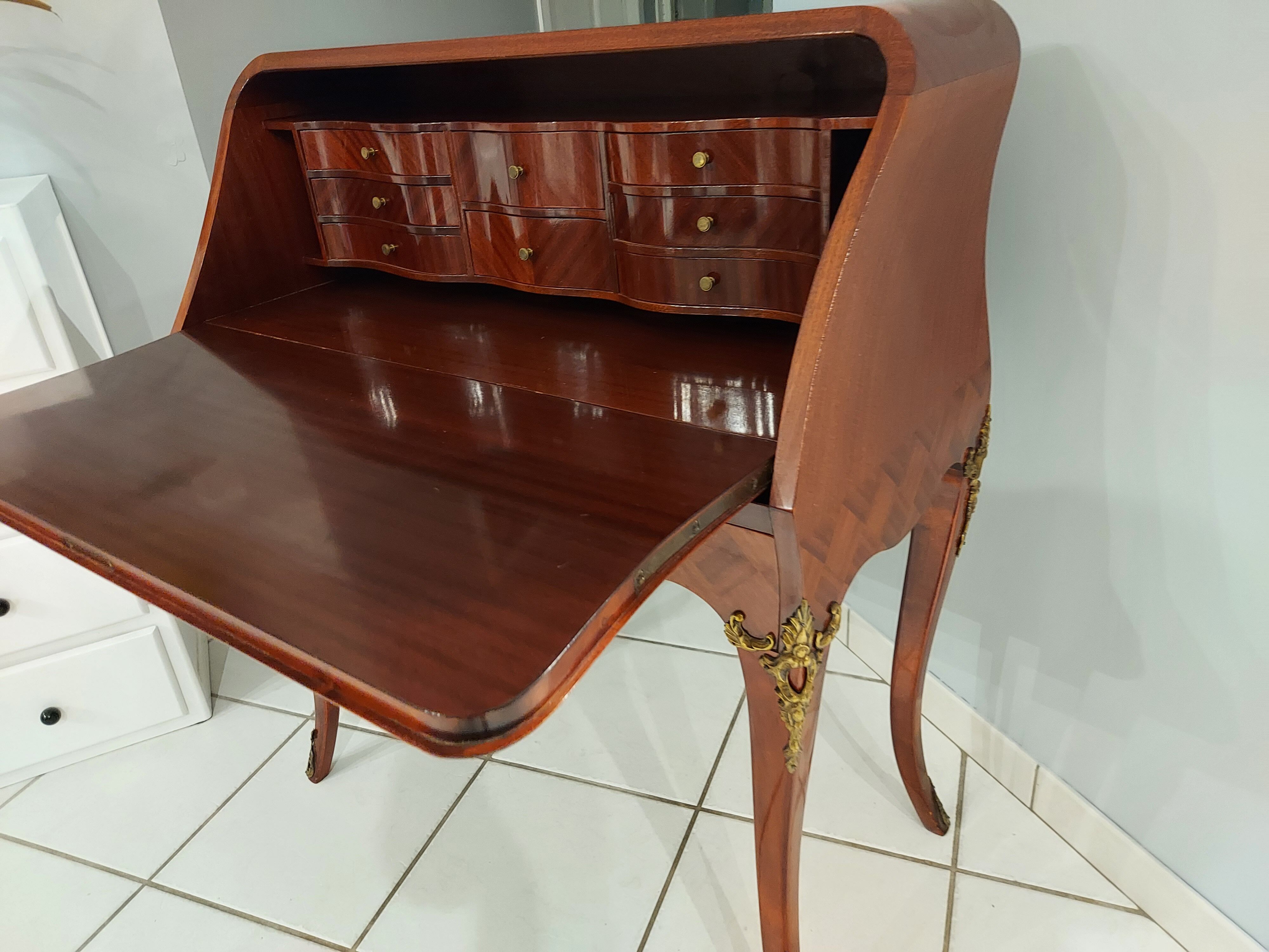 Louis XV style donkey slope desk