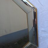 Belgian octagonal mirror "Deknudt Mirror" from the 80s
