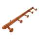 Bamboo style 5 hook coat rack