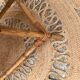 Rattan coffee table and ceramics