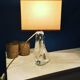Glass lamp foot