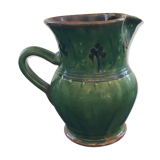 Olive green Provençal pitcher
