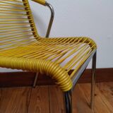 Vintage children's scoubidou armchair
