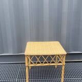 Rattan side table